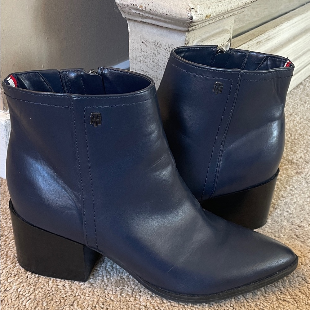 Tommy Hilfiger Navy Ankle Boots